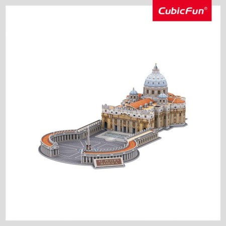 National Geographic Puzzle 3D si brosura 36 pagini Bazilica Sfantul Petru 101 piese
